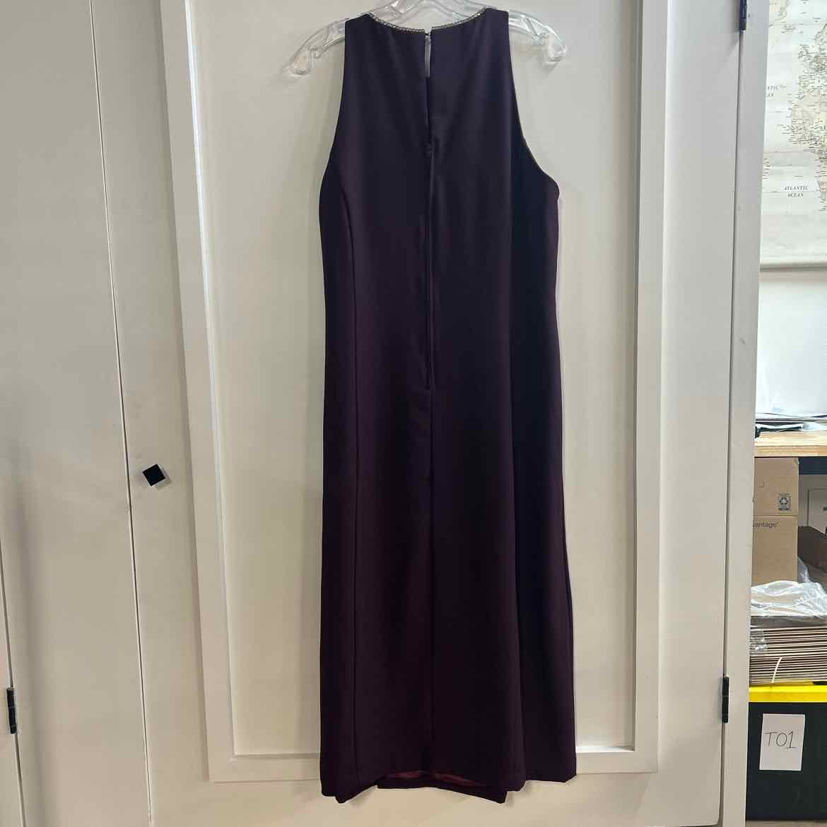 karen Miller Size 20 Purple Preloved 2 pc Dress Set