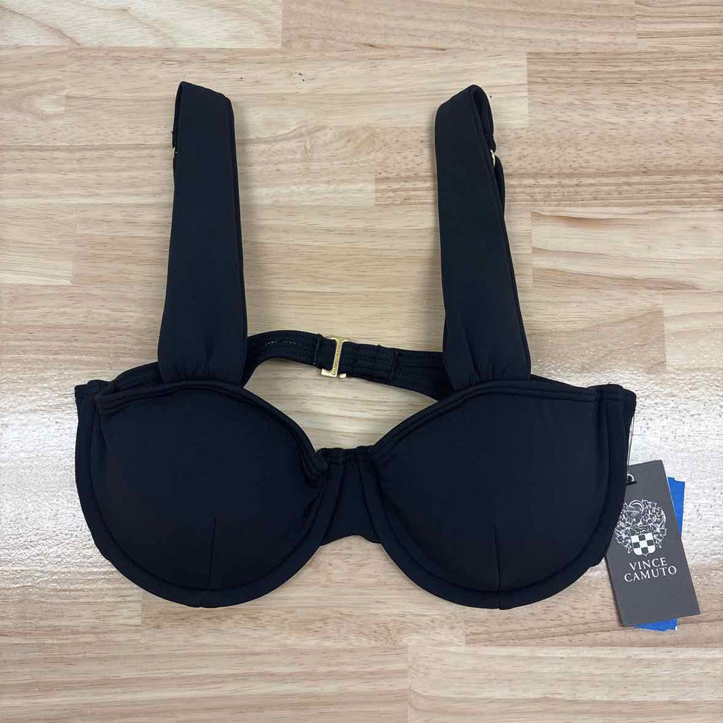 Vince Camuto Size M Underwire Bikini Top - Black