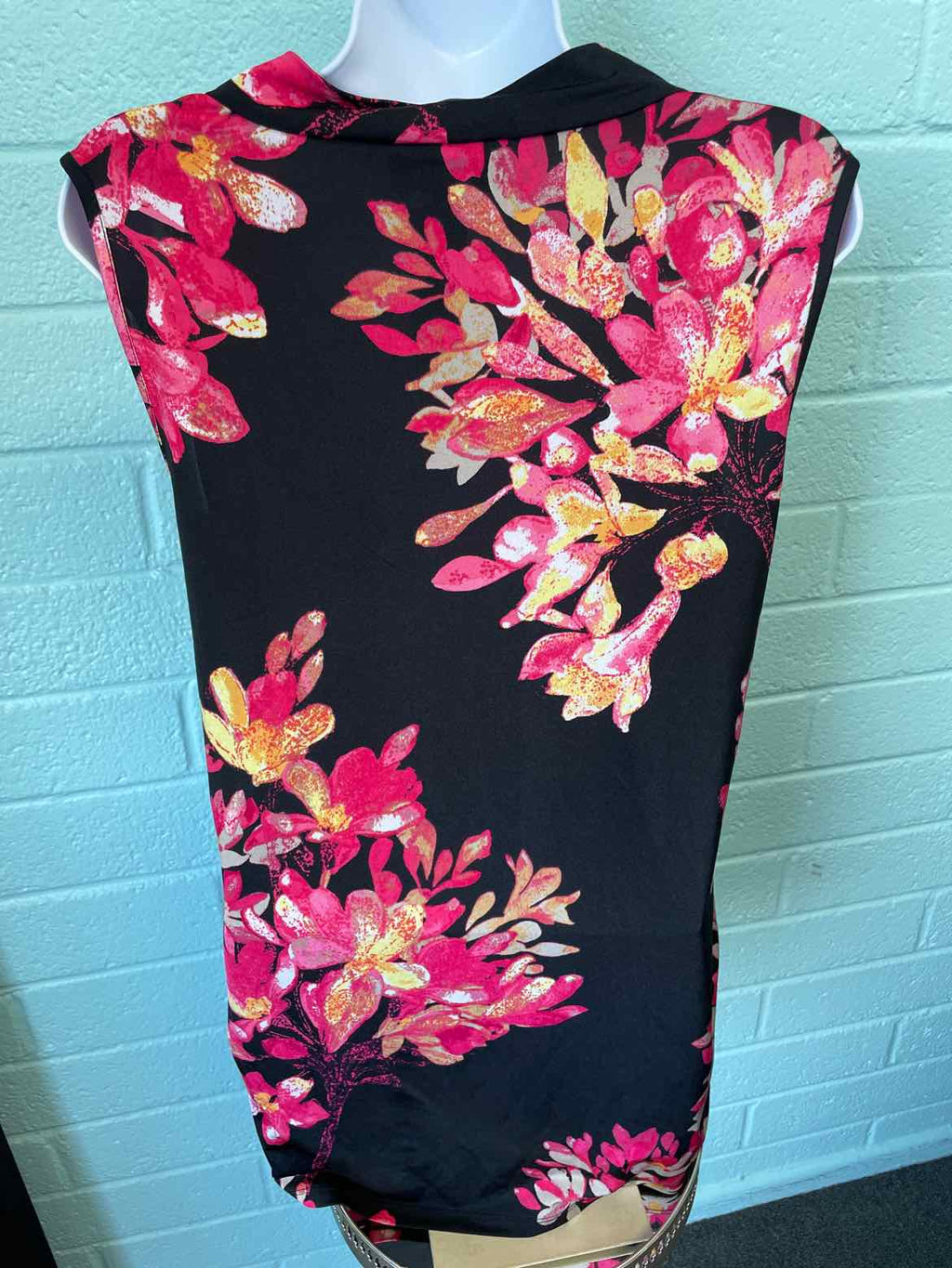 Dana Buchman Size L Pink Black Sleeveless