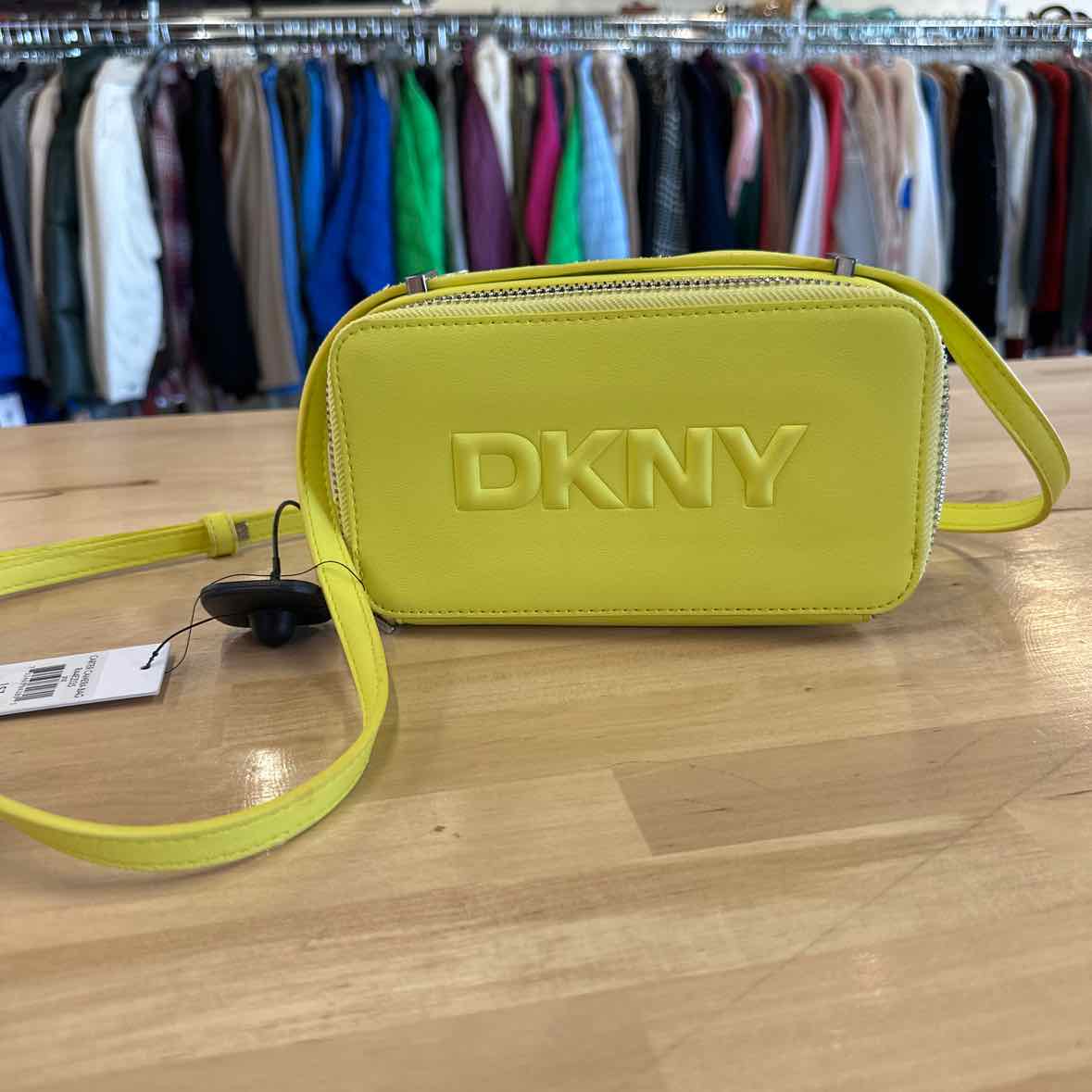 DKNY Carter Mini Logo Camera Bag Acid Yellow Handbag