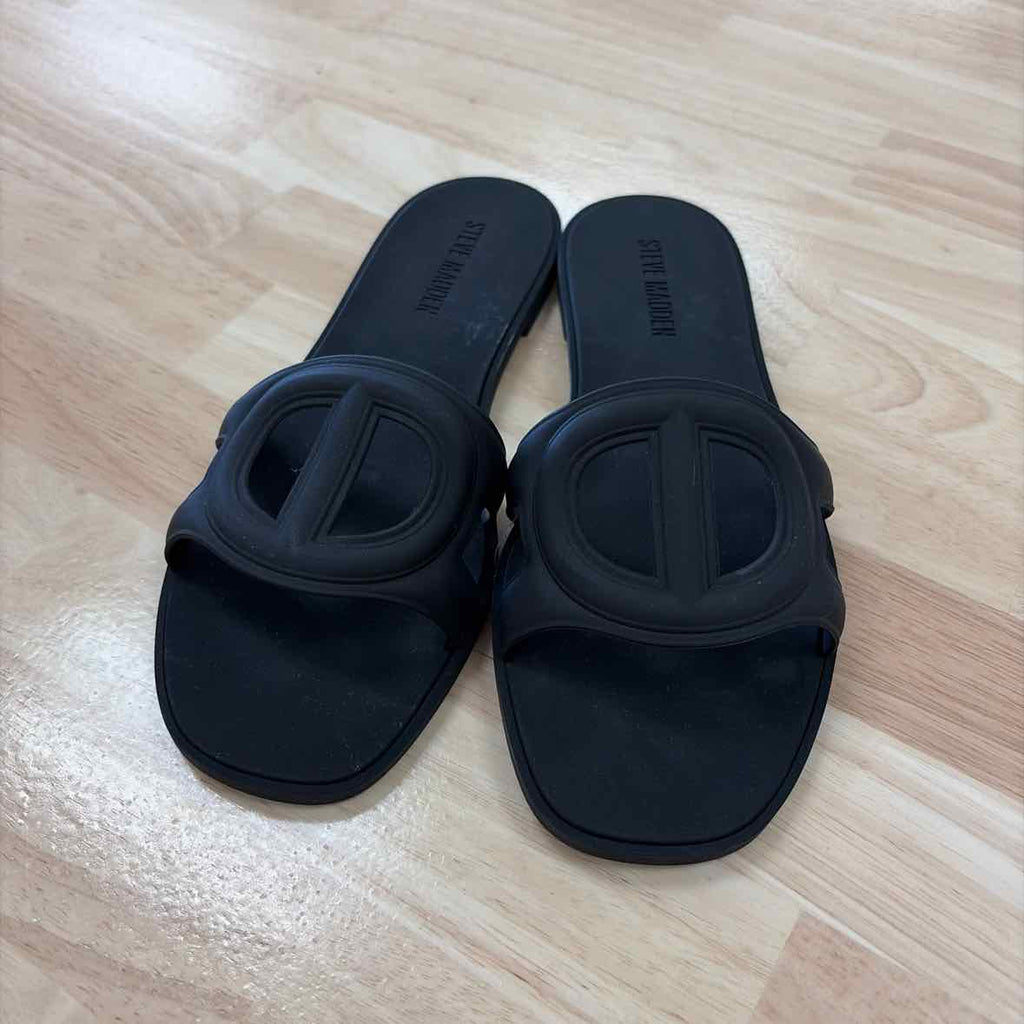 Steve Madden Jellie Black Size 7 Black Sandals