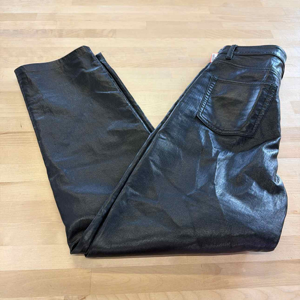 Wilfred Size 6 Black Leather Preloved Pants