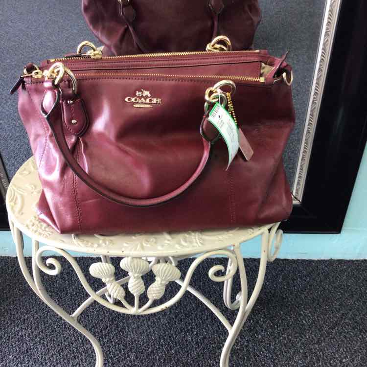 Coach Maroon Handbag