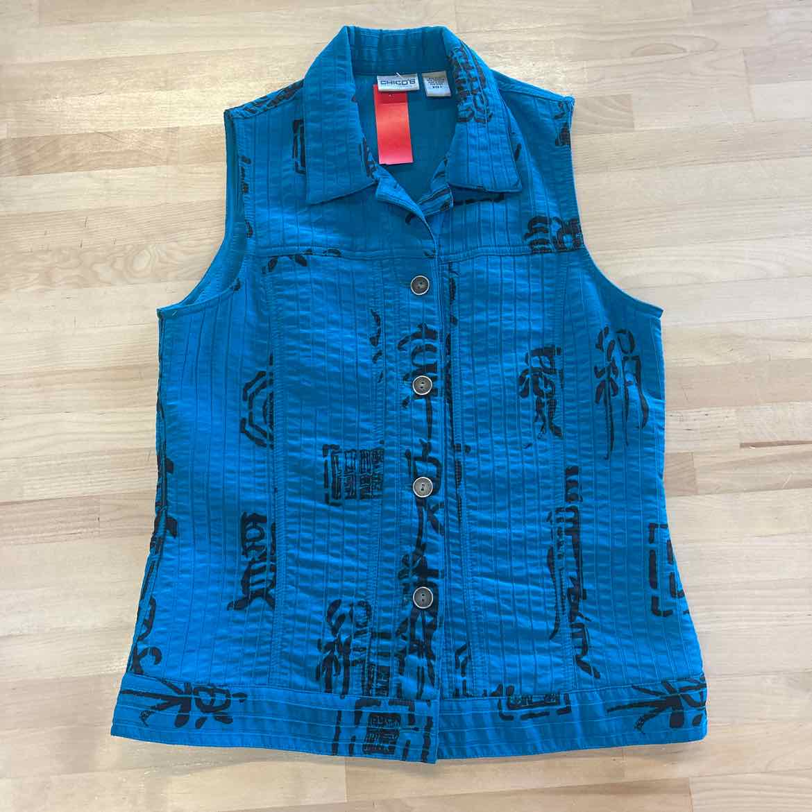 Chico's Size 0 Blue Used Vest