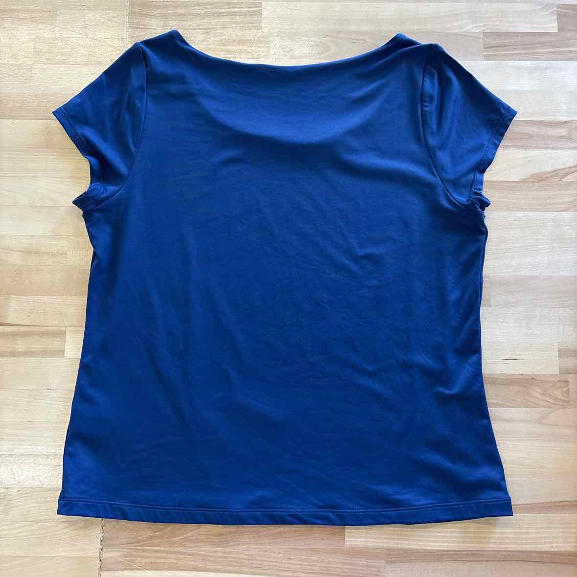 Tahari Size XL Blue Blouse