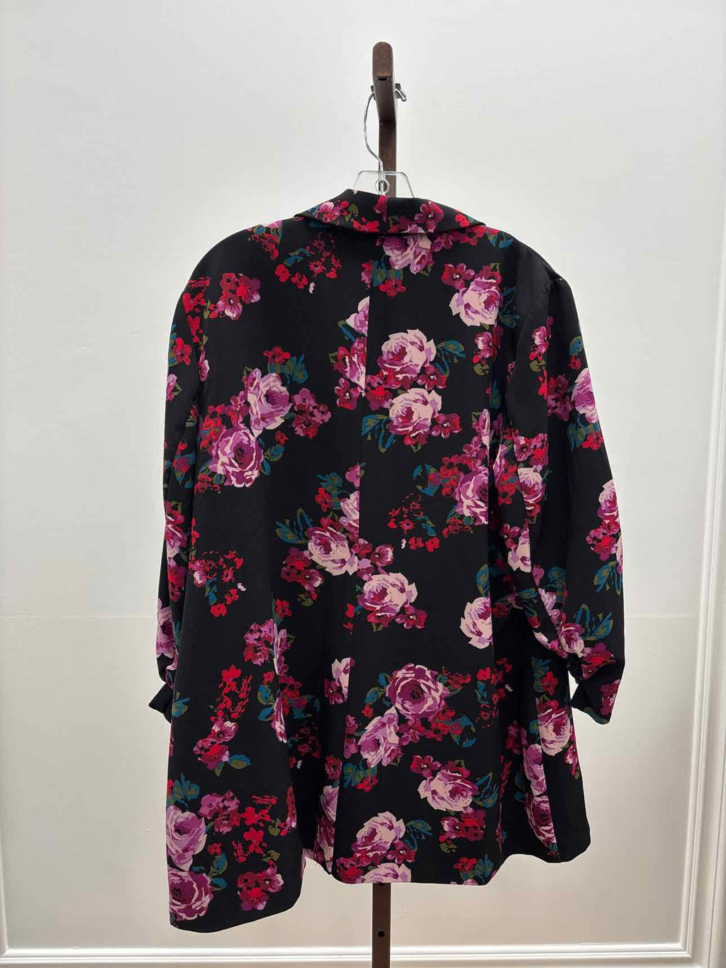 Lane Bryant Size 18/20 Black Purple Preloved Blazer