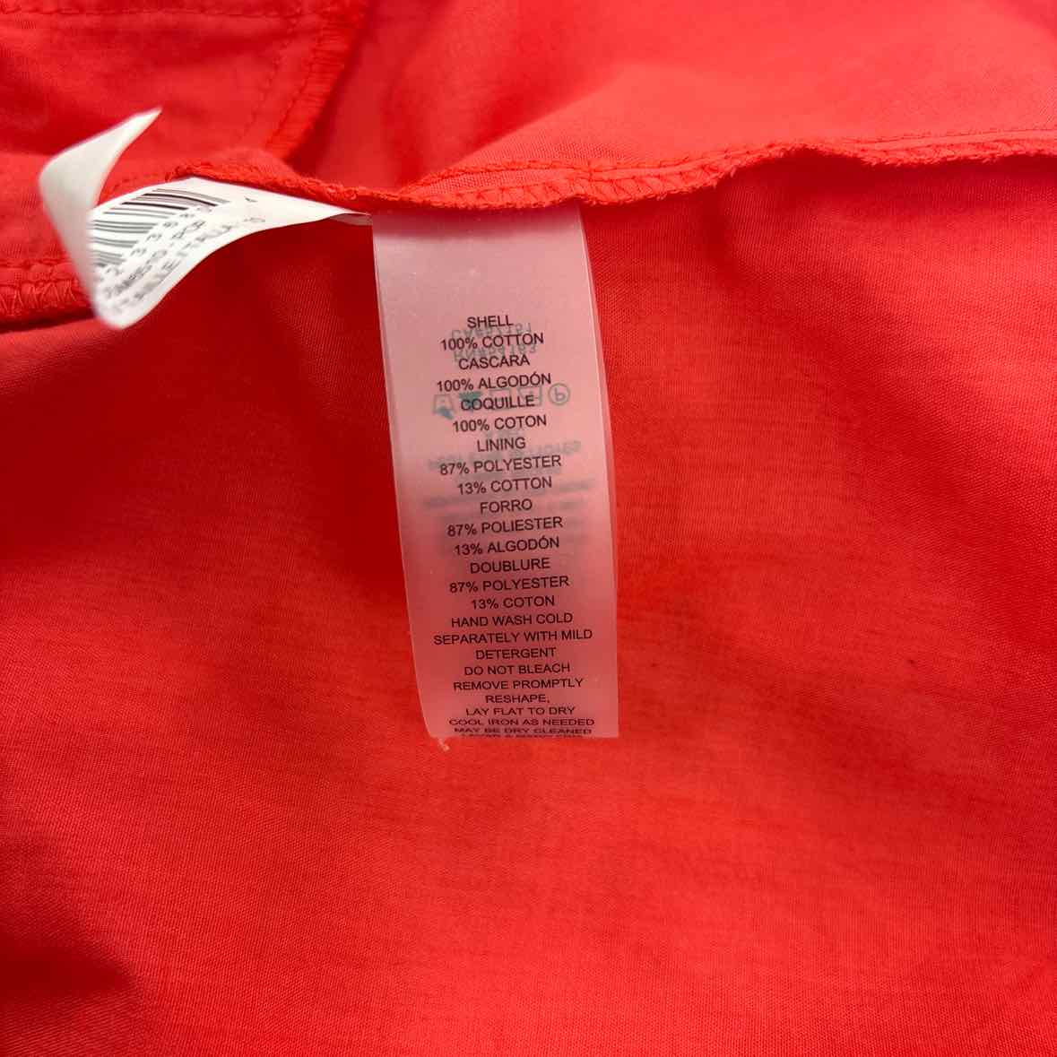 Vince Camuto Size 10 V-Neck Short-Puff-Sleeve Eyelet Dress