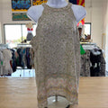 Monteau Size M Green & beige Preloved Sleeveless