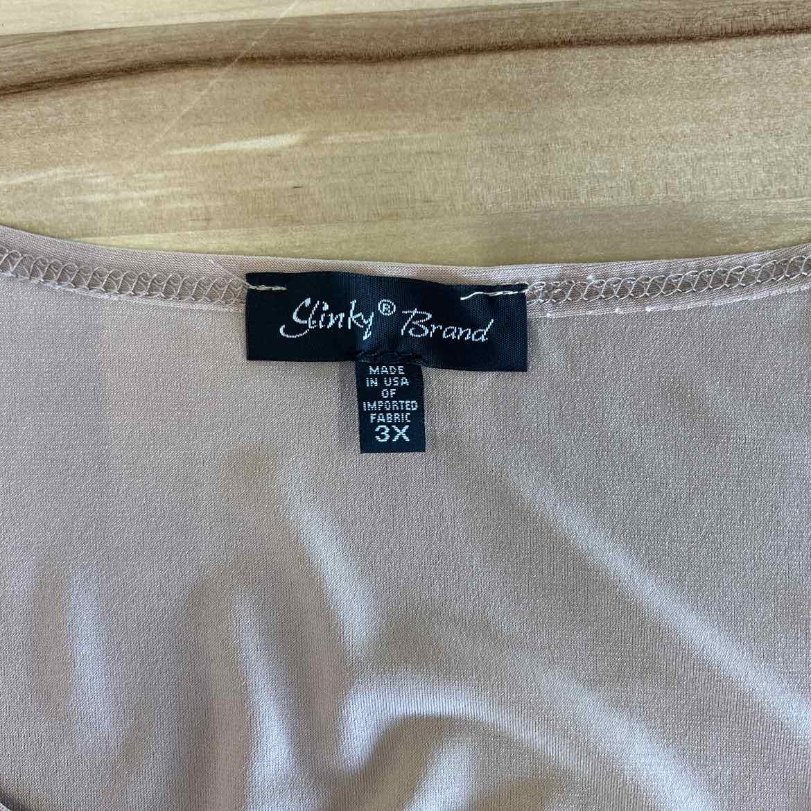 Slinky Brand Size 3X Tan Preloved Tank