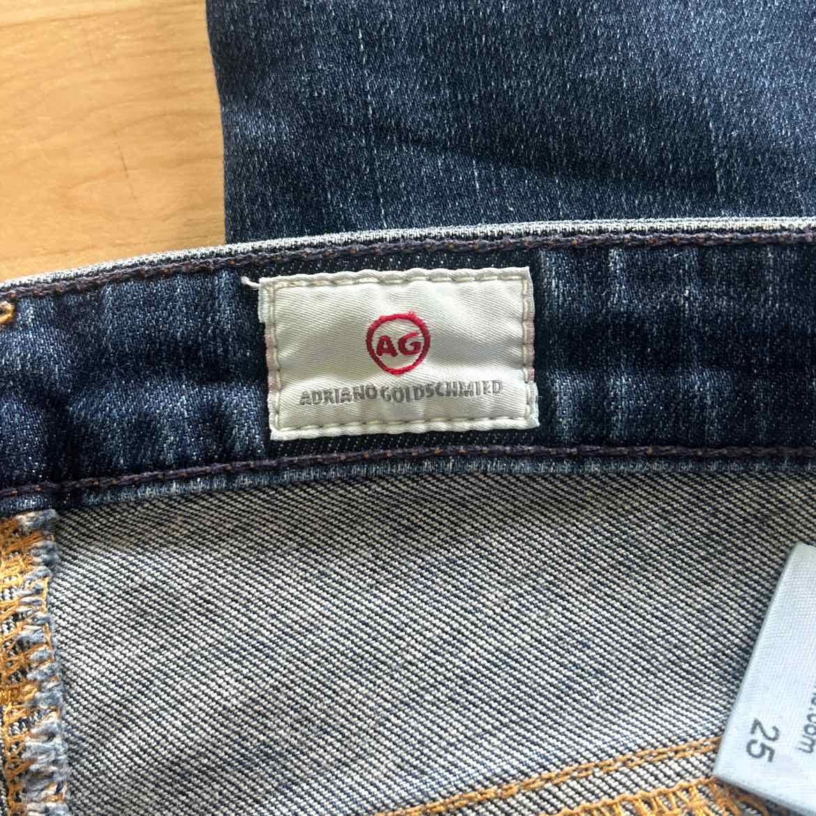 Adriano Goldschmied The Stilt Roll-Up  Size 25 Blue Denim Preloved Jeans