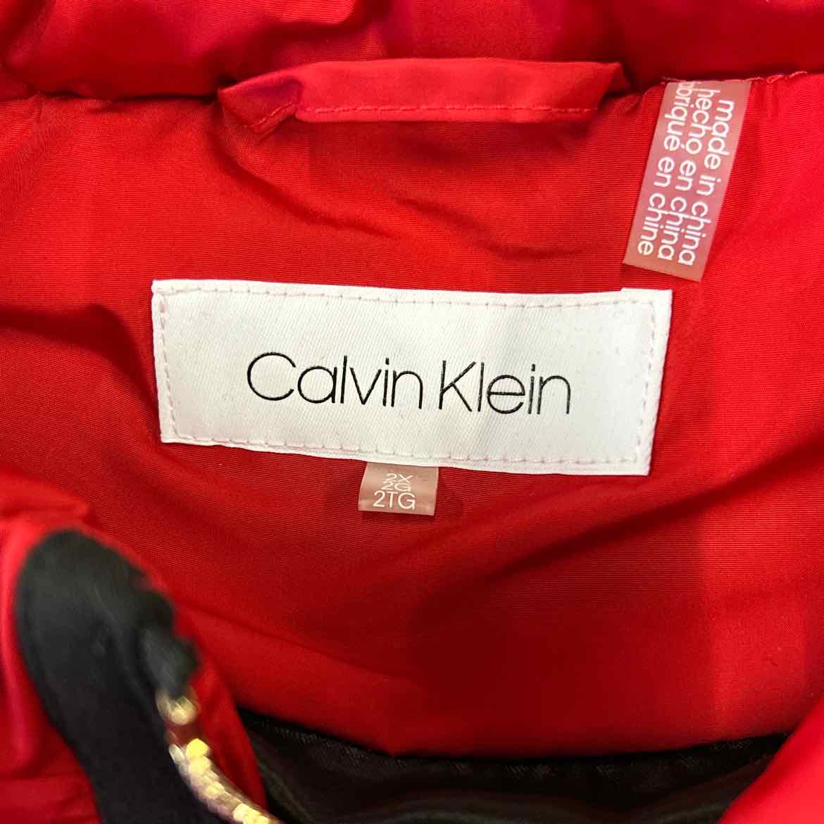 Calvin Klein Size 2X Red/Black Vest