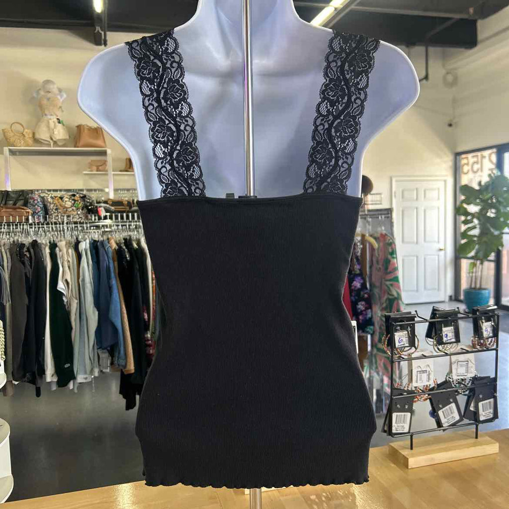 Ralph Lauren Size S Black Lace Preloved Tank