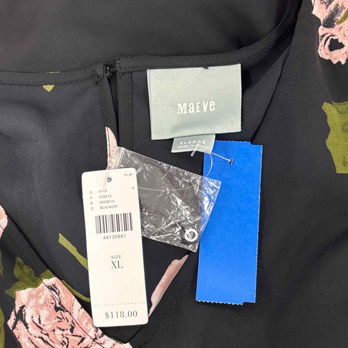 Mauve Size XL Black Pink Green Sheer New Blouse LS