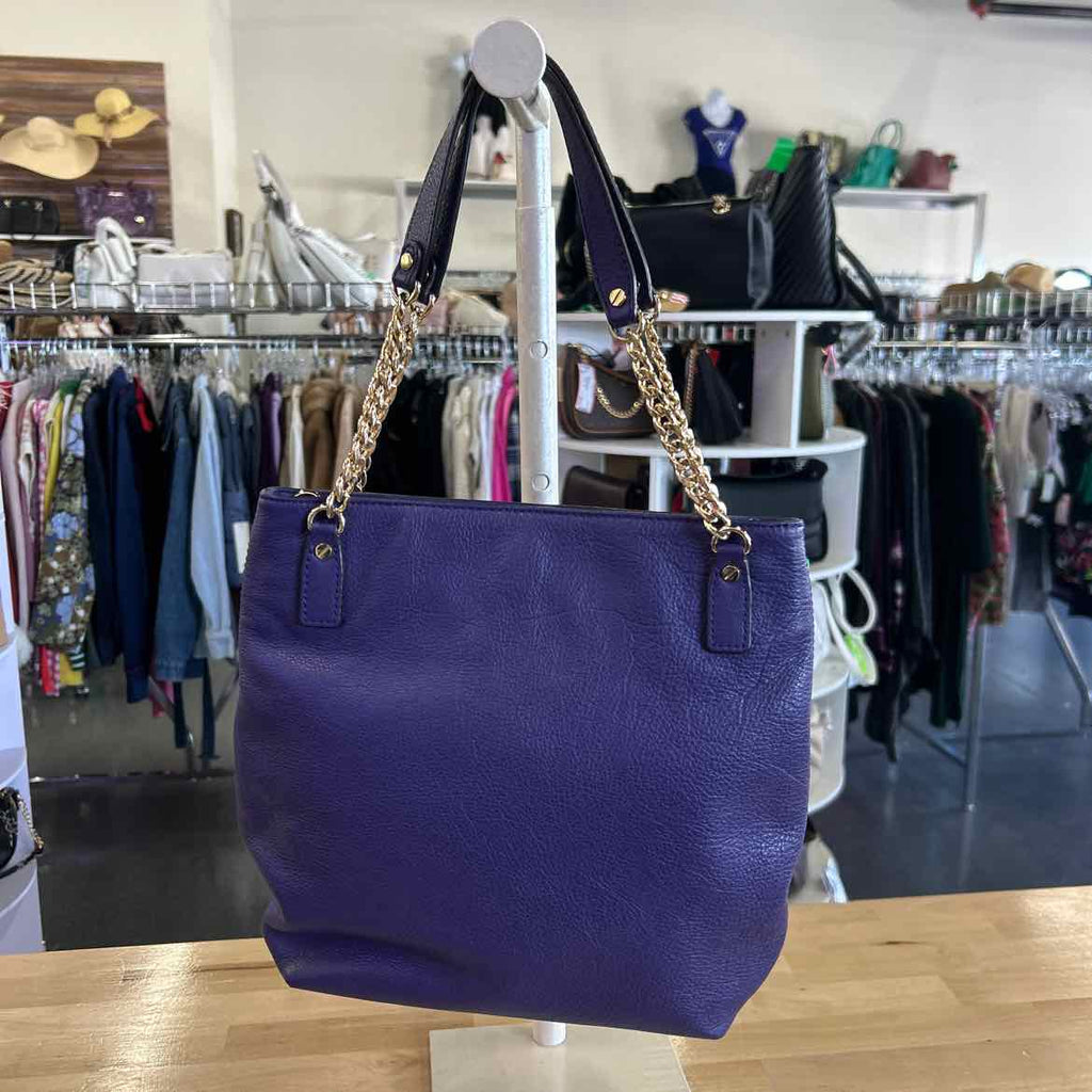 Michael Kors Purple Pebbled Leather Totes
