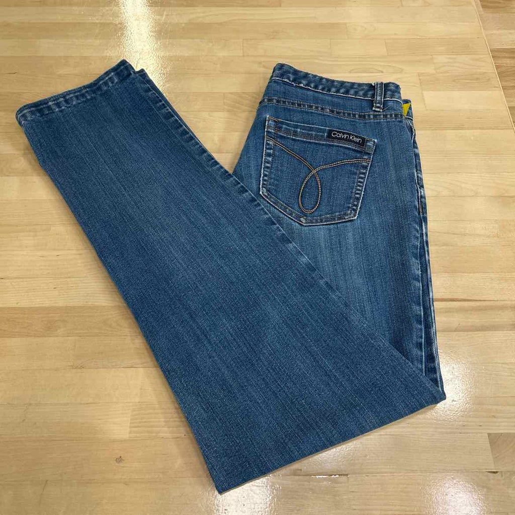 Calvin Klein Jeans Size 10 Blue Denim Preloved Jeans