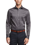 Van Huesen Size M Gray MENS Button Down Shirt
