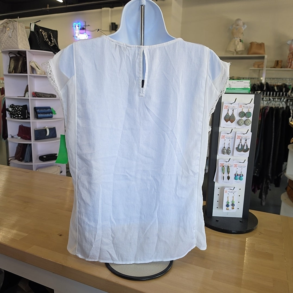 Express Size S White Preloved Blouse SS