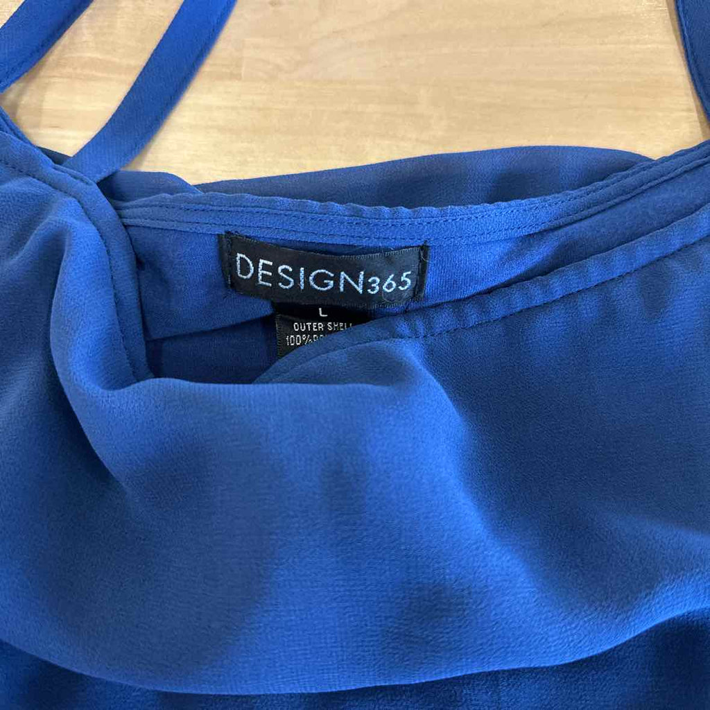 Design 365 Size L Blue Sleeveless