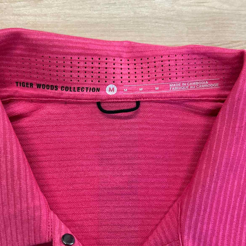 Nike Size M Pink Tiger Woods Polo