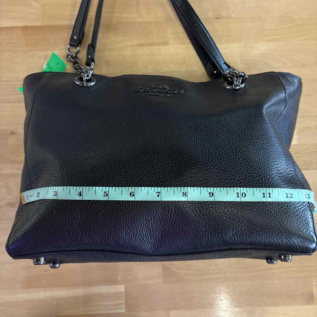 Coach Black Pebbled Leather Totes