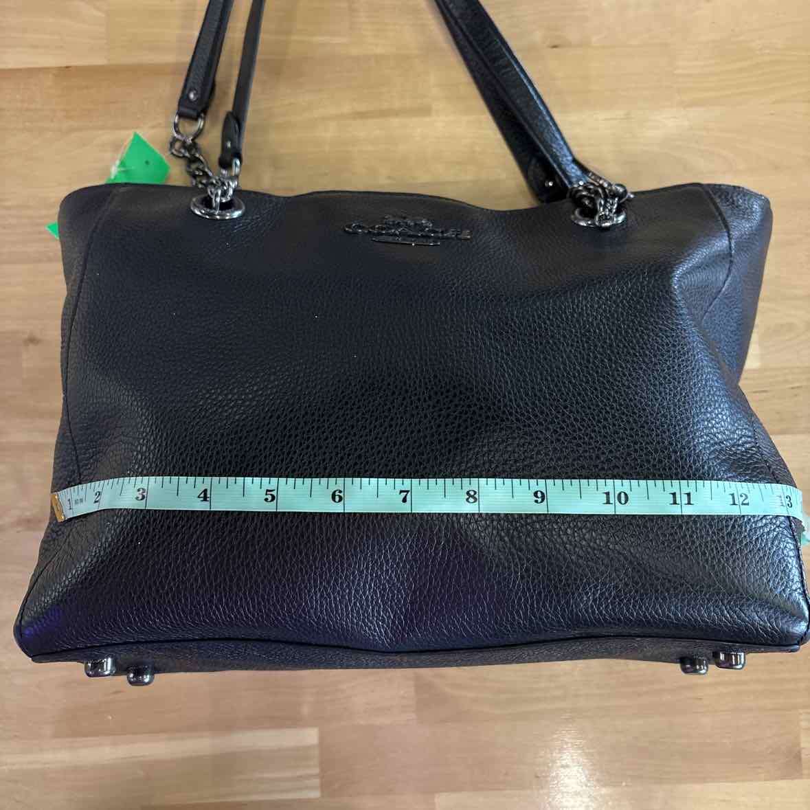 Coach Black Pebbled Leather Totes