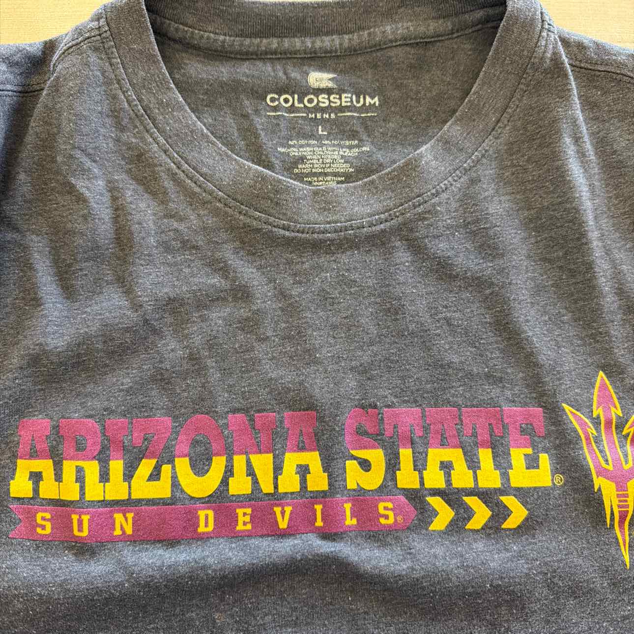 Colosseum Size L Gray T-shirt