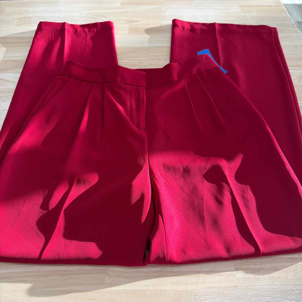 Donna Karan Size 0 Pleated Wide-Leg Pants