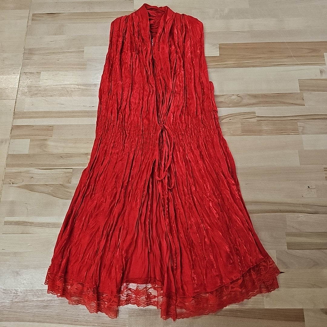 Nilika Size One Size Red Sleeveless