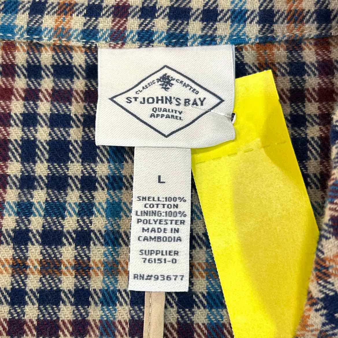 St John's Bay Size L Blue & Orange Preloved Jacket
