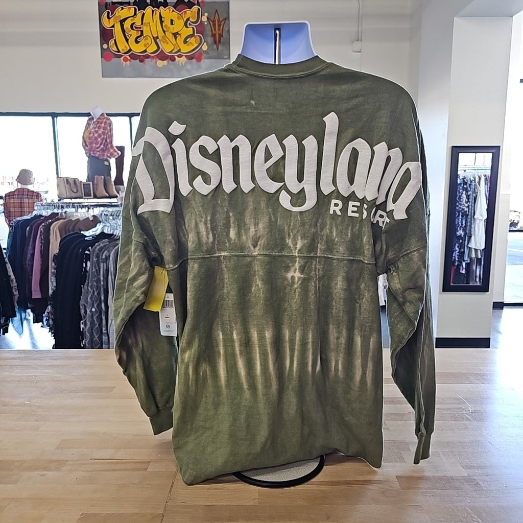 Disney Size M Green Tie Dye Spirit Jersey