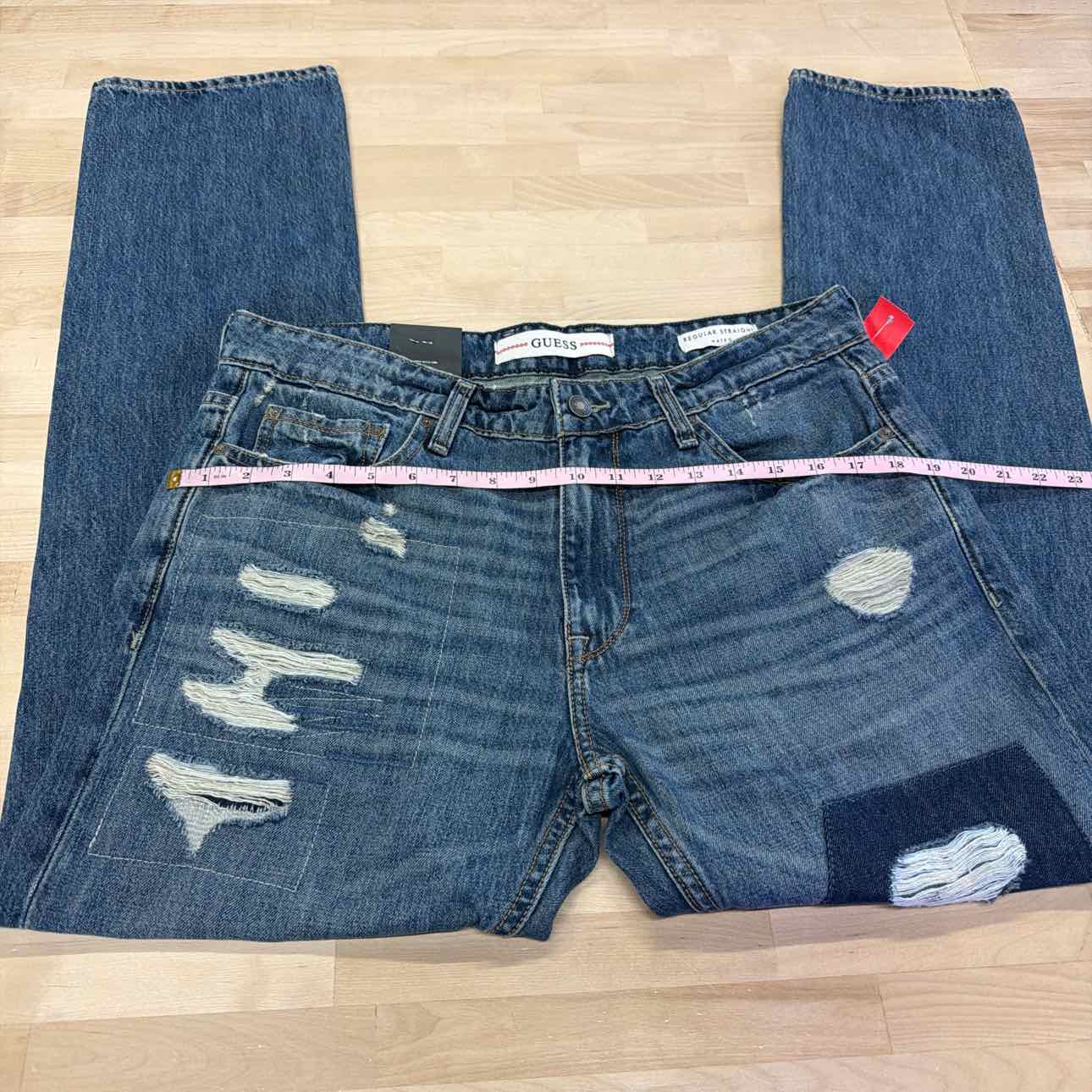Guess Size 33x32 Blue Denim New Jeans