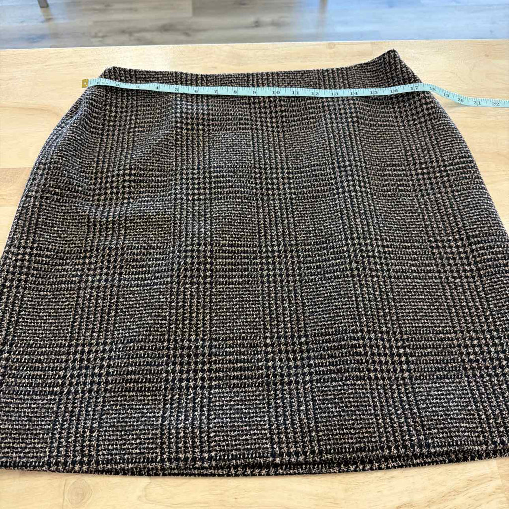 Calvin Klein Size 10 Black Brown New Skirt