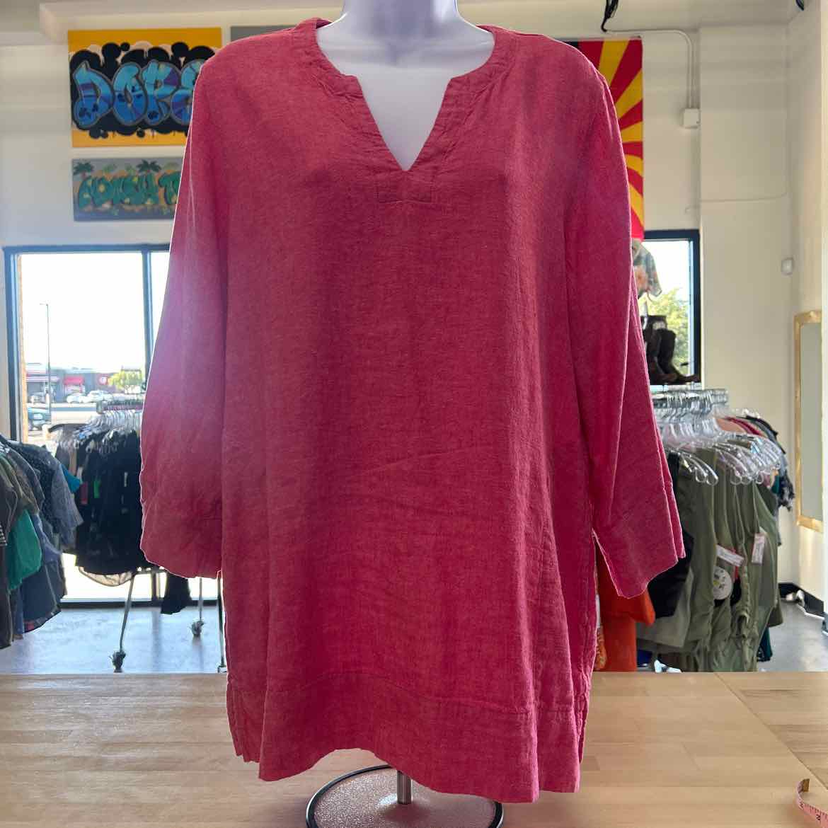 Lands End Size M Pink Preloved Tunic