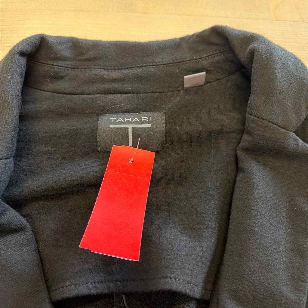 Tahari Size M Black Used Cardigan