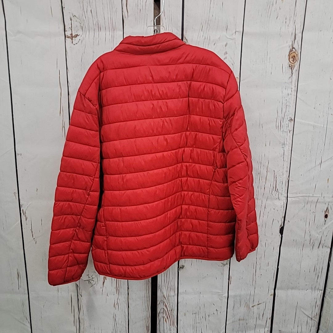 Club Room Size XXL Red Quilted Packable Puffer Jacket NWT