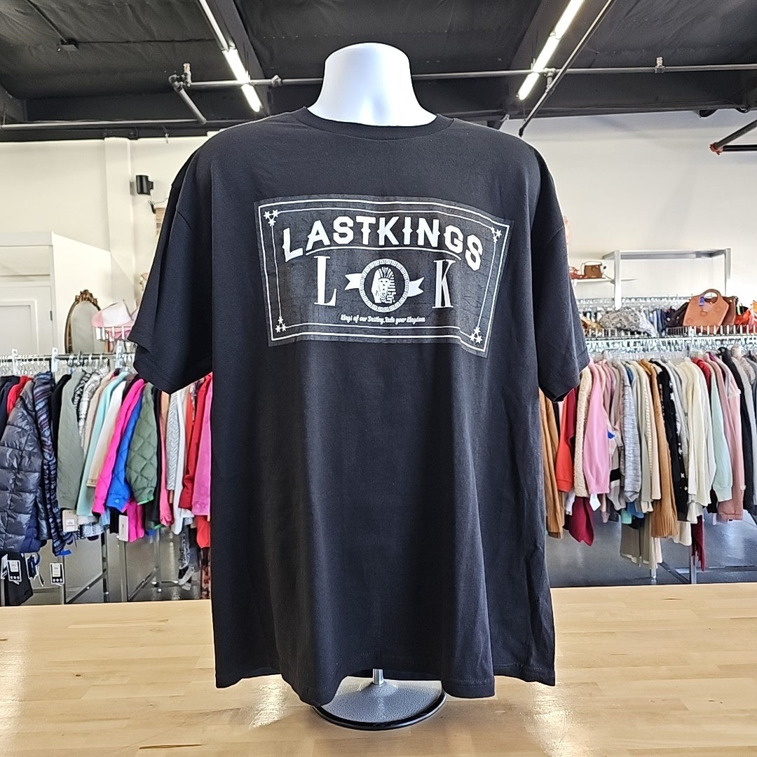 Last Kings Size XL Black MENS T-shirt