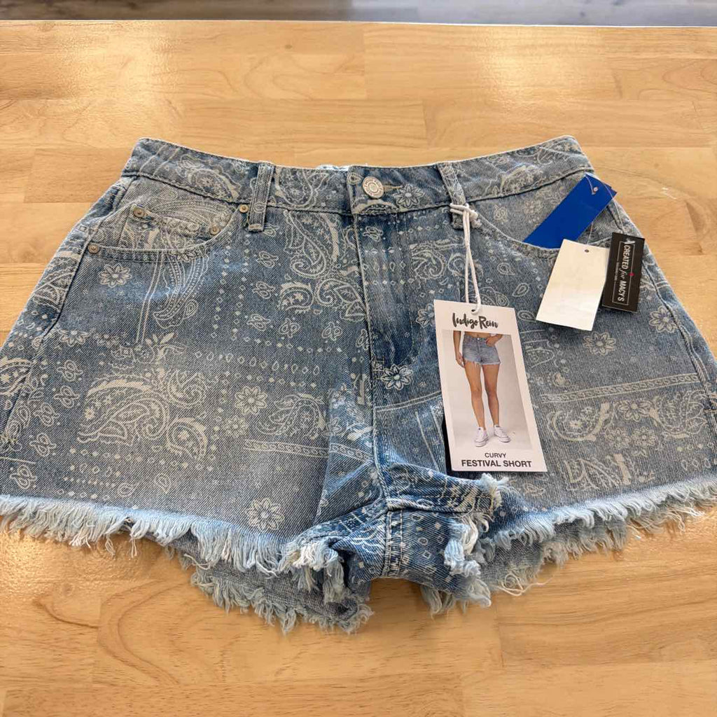 Indigo Rain Women Size 9 Blue New Shorts