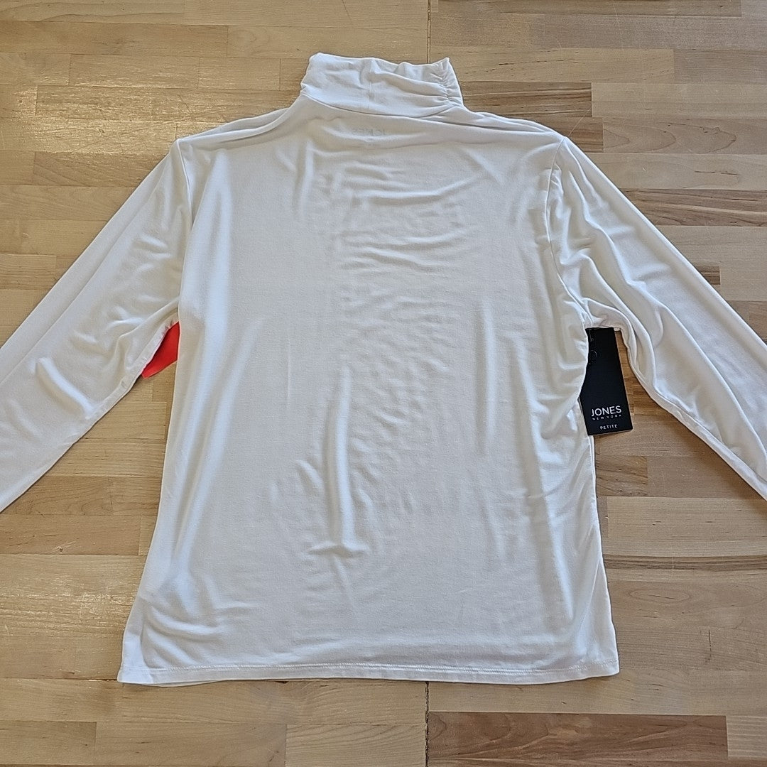 Jones New York Size PL White New Turtleneck