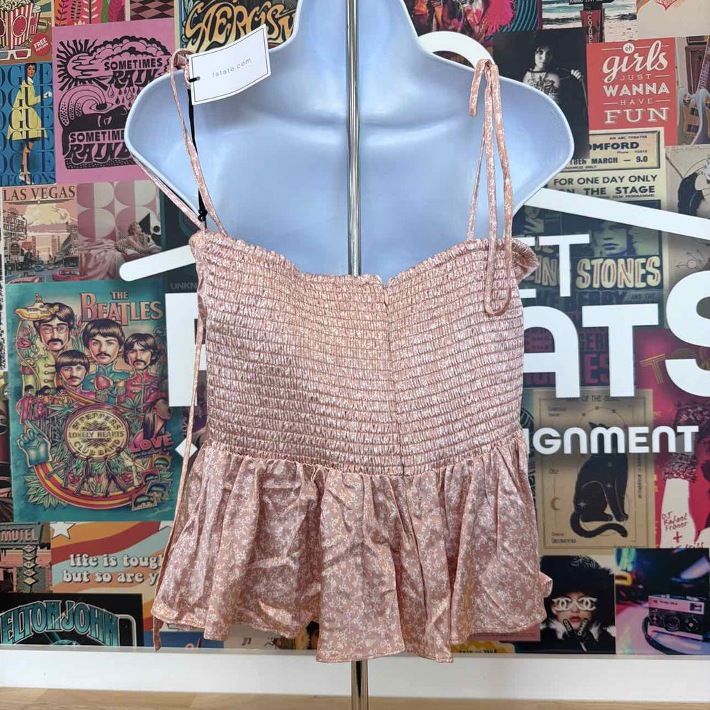 1. State Size L Date Peplum Top L Pink