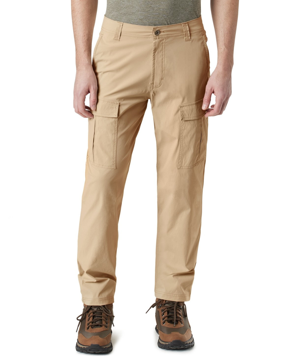 Bass Outdoor Size 42x30 Tan MENS Casual flat front Pants