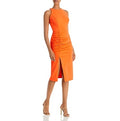 Aqua Size 4 Orange Halter Cut-Out Cocktail and Party Dress NWT