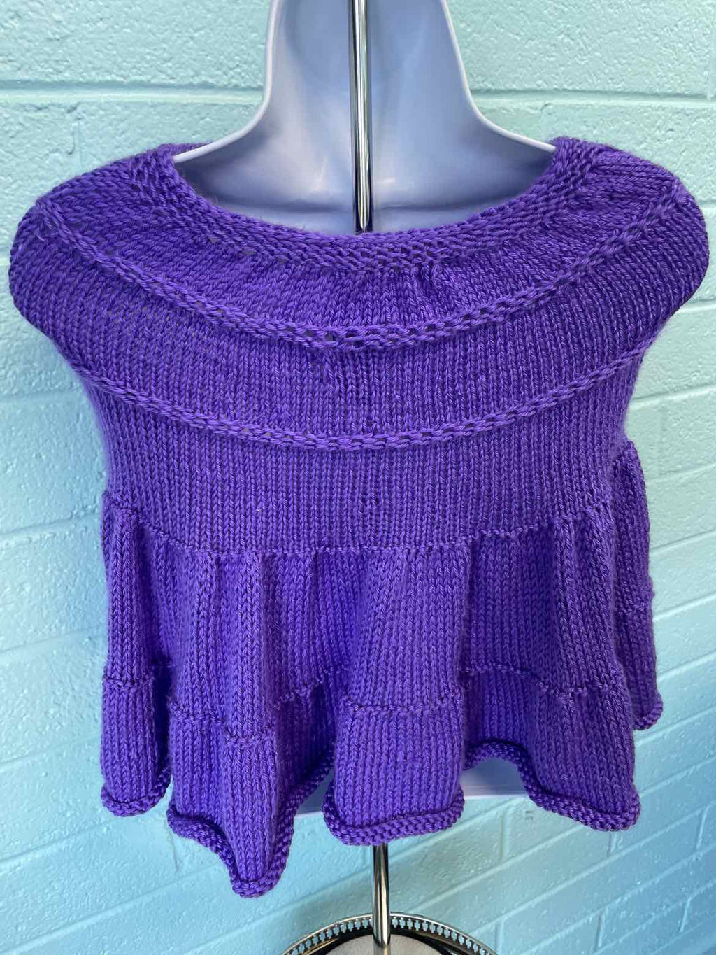 Betty Harmuth Purple Sweater