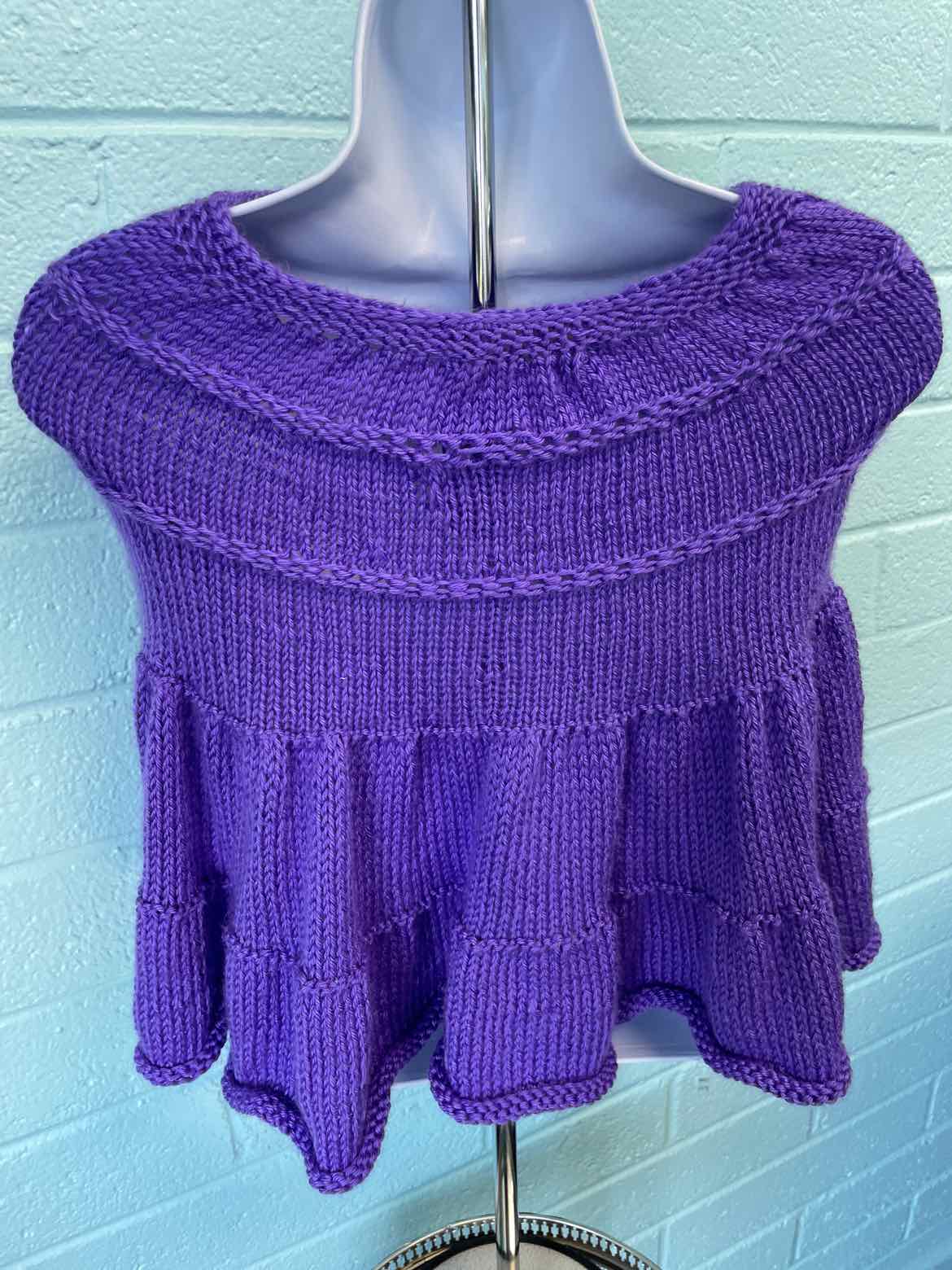 Betty Harmuth Purple Sweater