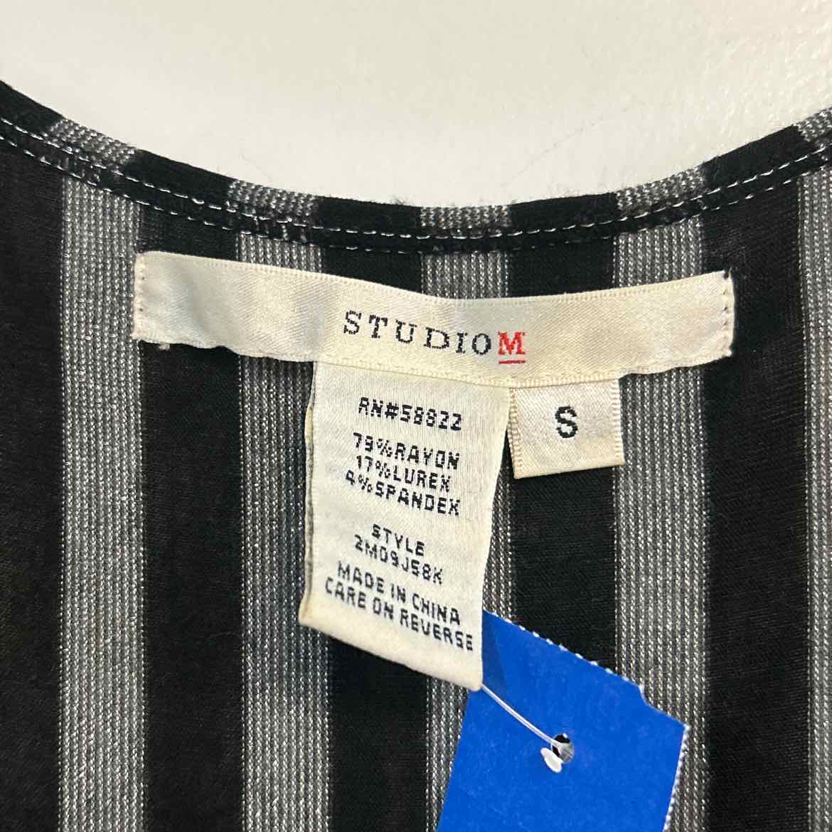 Studio M Size S Black Gray Preloved Dress