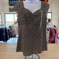 Ann Taylor Size 14 Black Tan Sleeveless