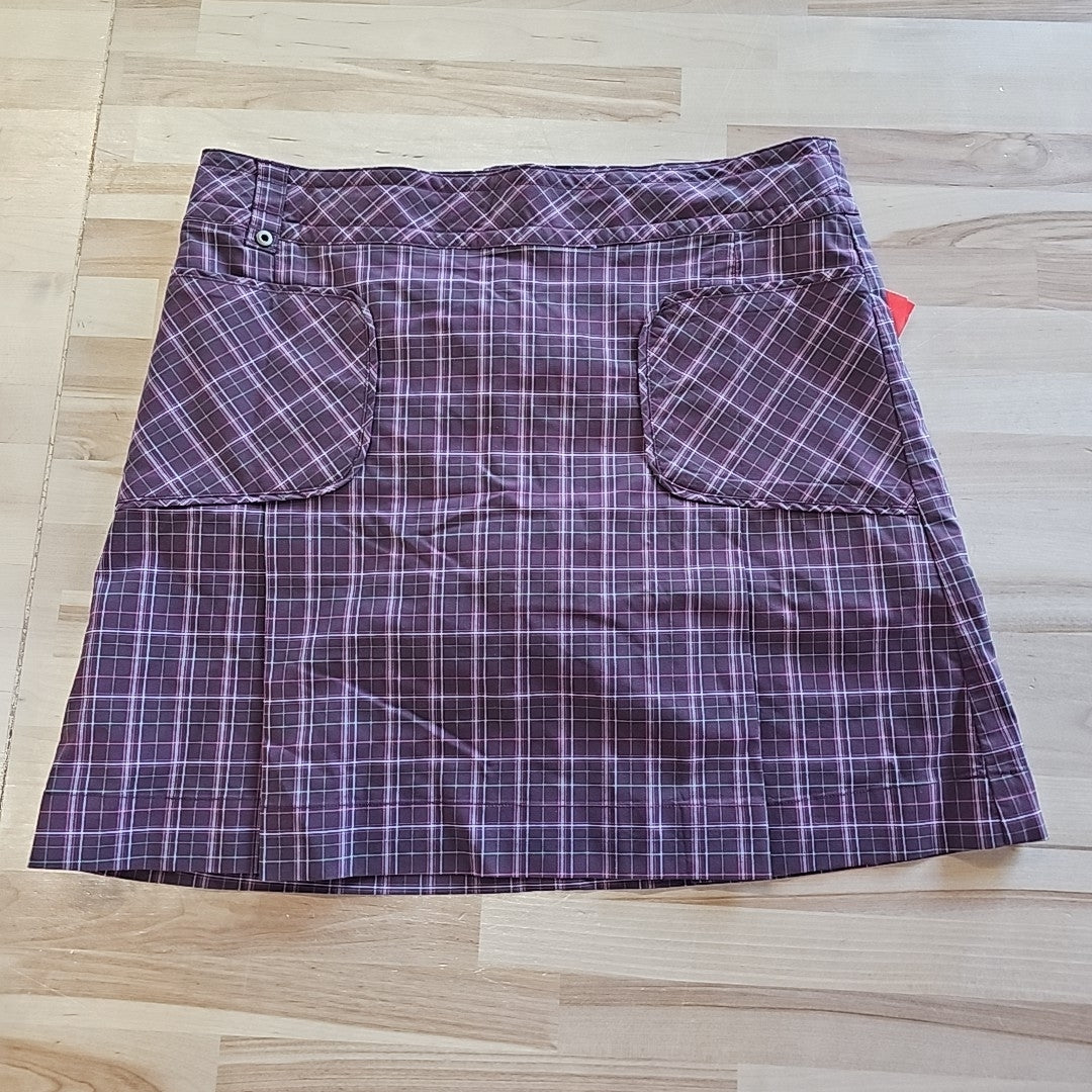 Lole Size 8 Brown & Green Used Skirt