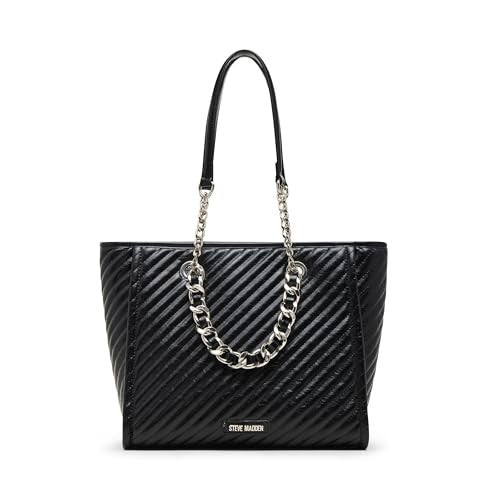 Steve Madden Bkatt-H Tote with Pouch Black Bags