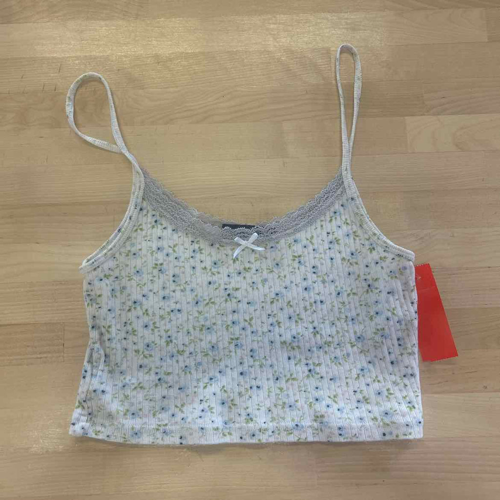 Brandy Melville Size White Fabric Tank