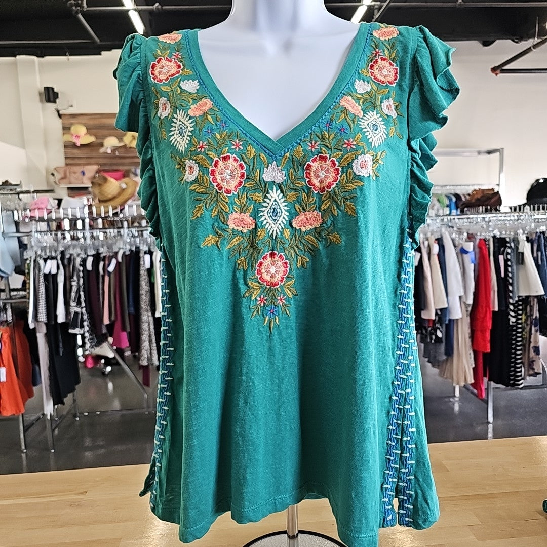 Sundance Size S Turquoise Blouse