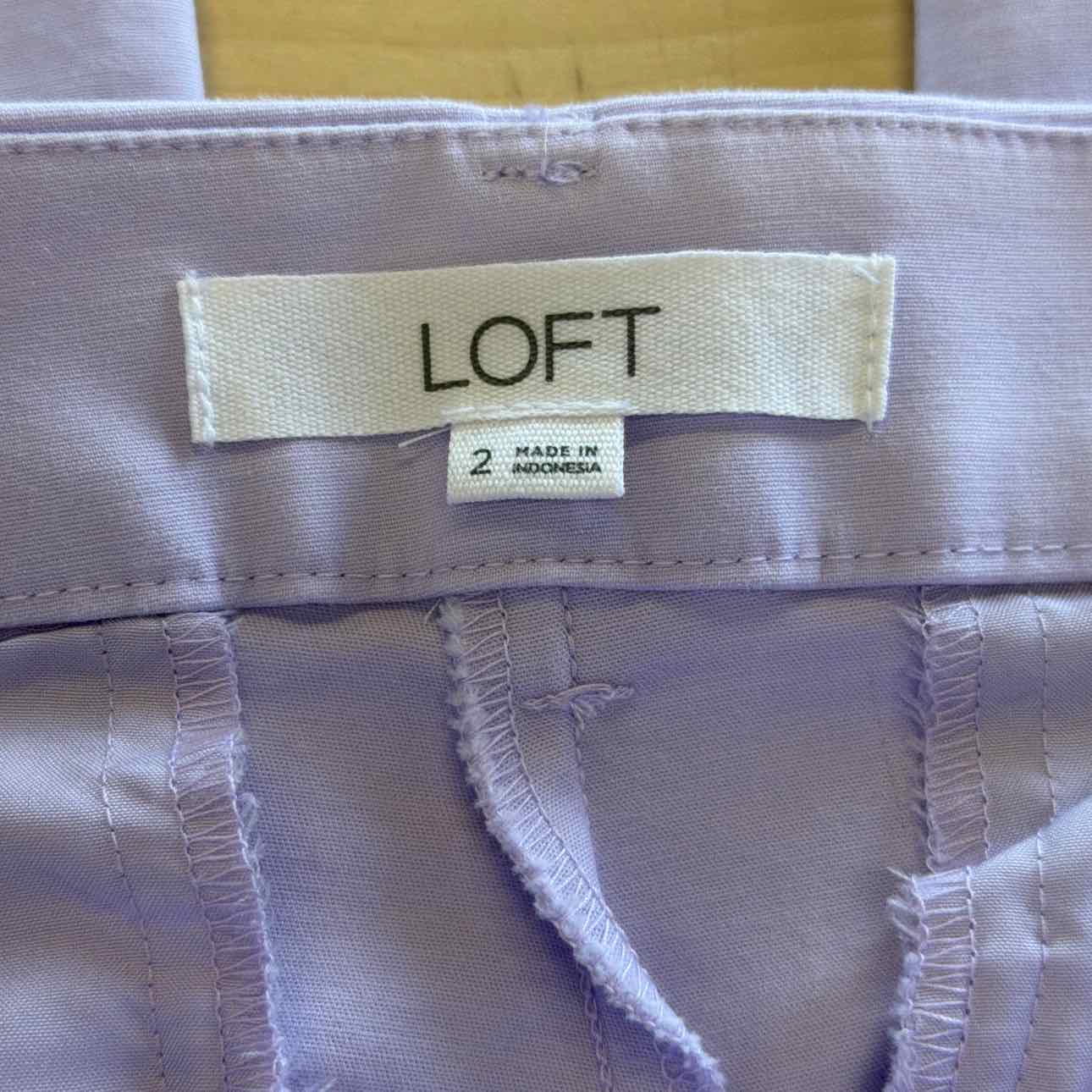 Loft Size 2 Purple Preloved Pants